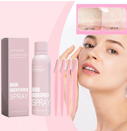 Hair Identification Spray for Gentle Facial Hair Removal