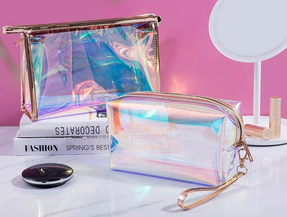 Laser Travel Cosmetic Bag Organizer for Makeup and Toiletries