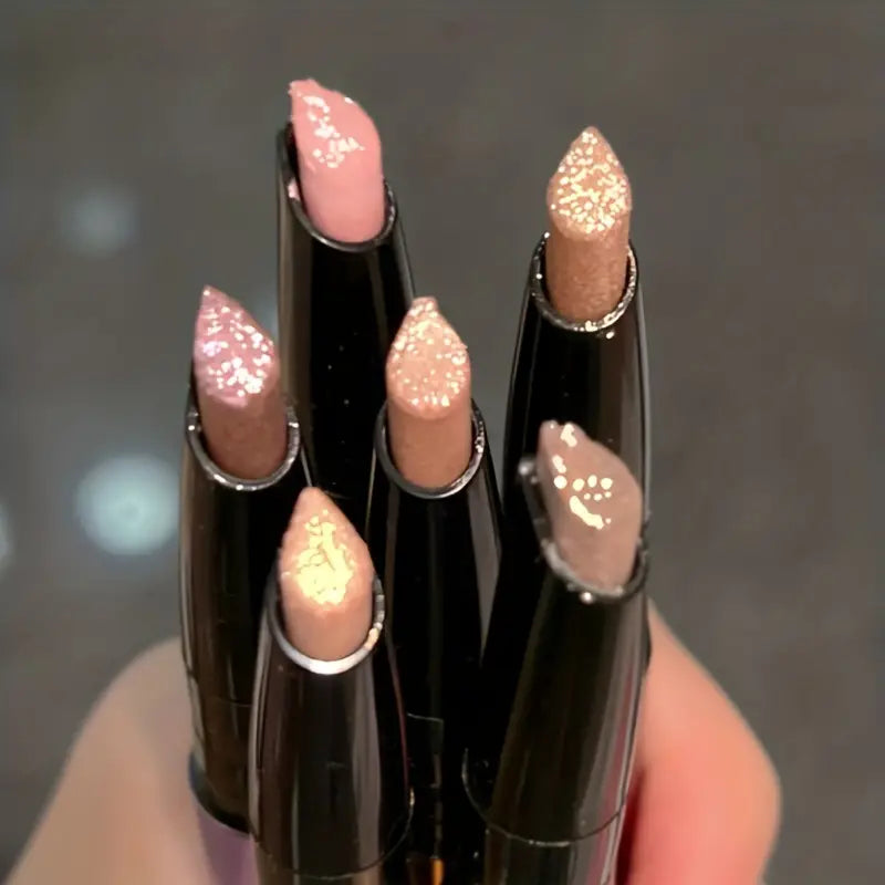 6 Color Highlighter Stick with Shimmer Finish Eyeliner