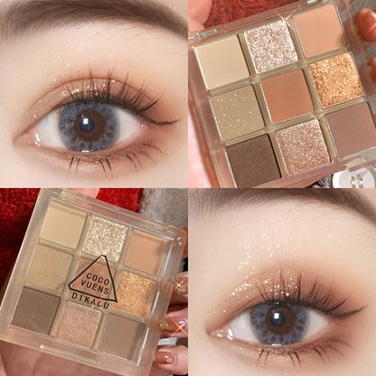 DIKALU Sunset Glow Nine-Color Eyeshadow Palette