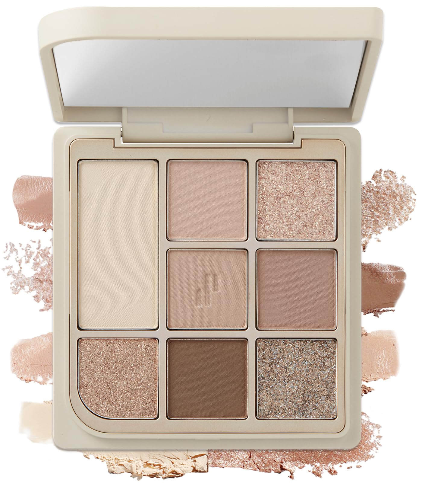 Heart Percent Dote On Mood Eye Palette Matte & Glitter Nudy Theme Soft & Elegant Look Makeup Eyeshadow (04 Another Nude Facets)