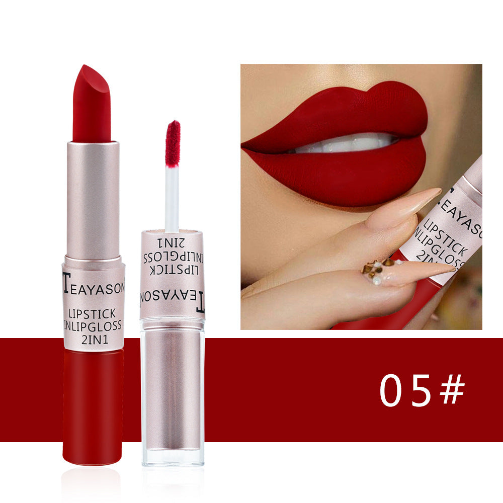 Double-ended Non-stick Matte Lip Gloss