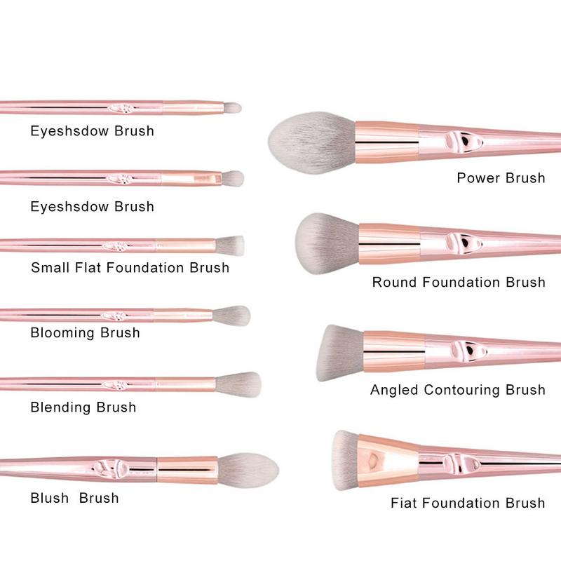 Makeup Brush Set with Portable Storage Bag