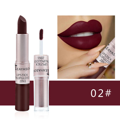 Double-ended Non-stick Matte Lip Gloss