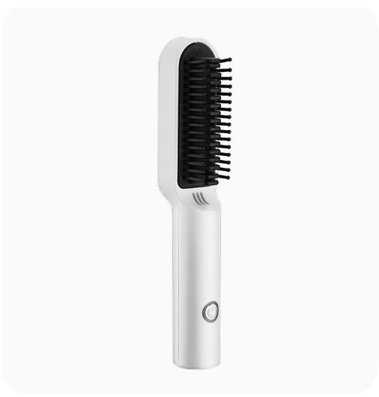 Dual-Purpose Electric Hair Comb for Curling & Straightening