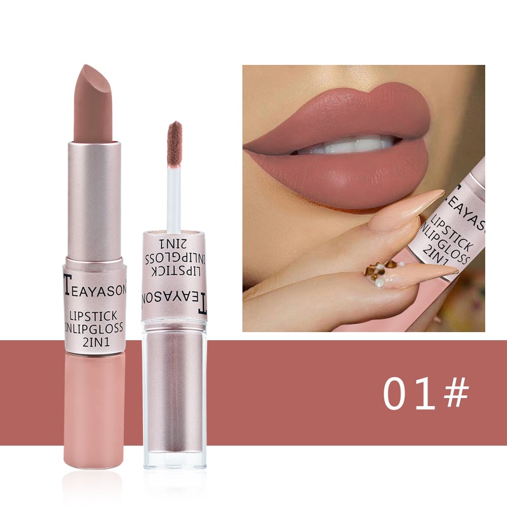 Double-ended Non-stick Matte Lip Gloss