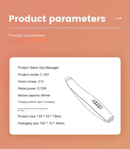 Eye Massager Pen for Dark Circles and Wrinkles Relief