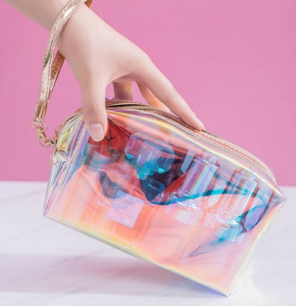 Laser Travel Cosmetic Bag Organizer for Makeup and Toiletries