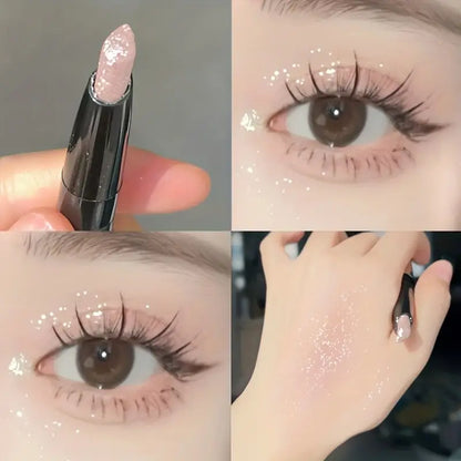 6 Color Highlighter Stick with Shimmer Finish Eyeliner