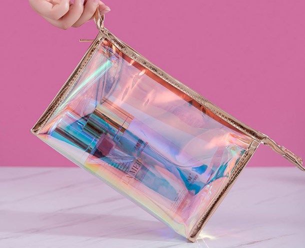 Laser Travel Cosmetic Bag Organizer for Makeup and Toiletries