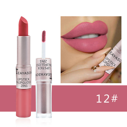 Double-ended Non-stick Matte Lip Gloss