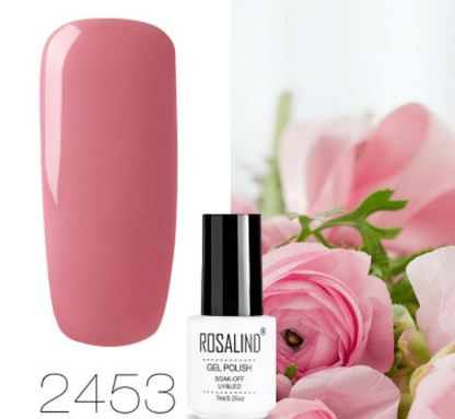 ROSALIND 10ml Pink Eco-Friendly UV Nail Gel (24 Colors)