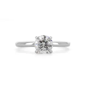 1.12CTW Round Diamond Engagement Ring - 950 Platinum