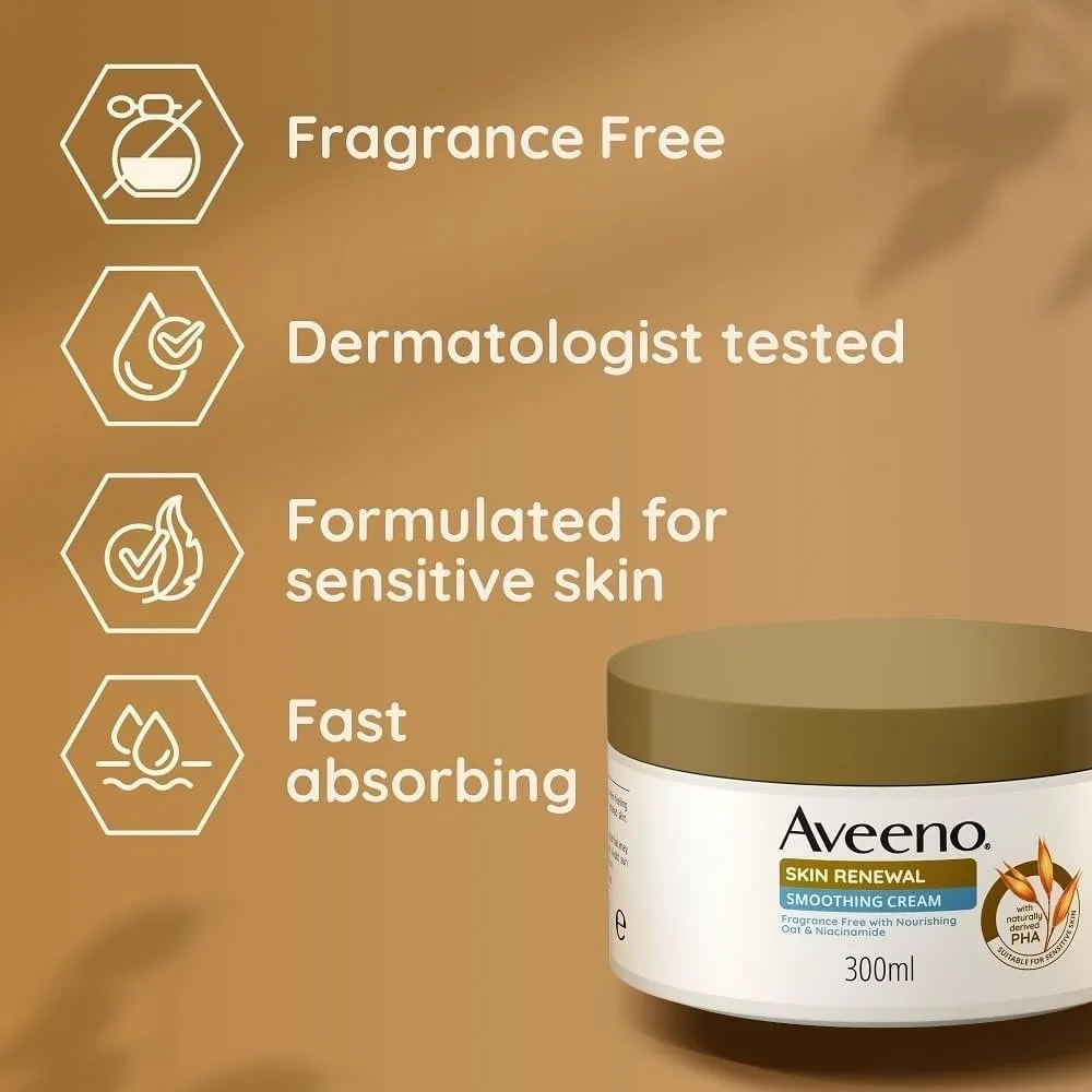 Aveeno Skin Renew Exfoliating Smoothing Cream 300ml