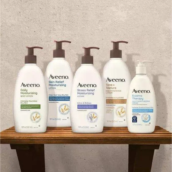 Aveeno Stress Relief Moisturizing Body Lotion Lavender Scent - 18oz