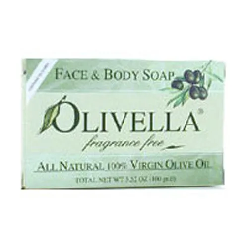 Bar Soap Fragrance Free, 3.52 Oz By Olivella