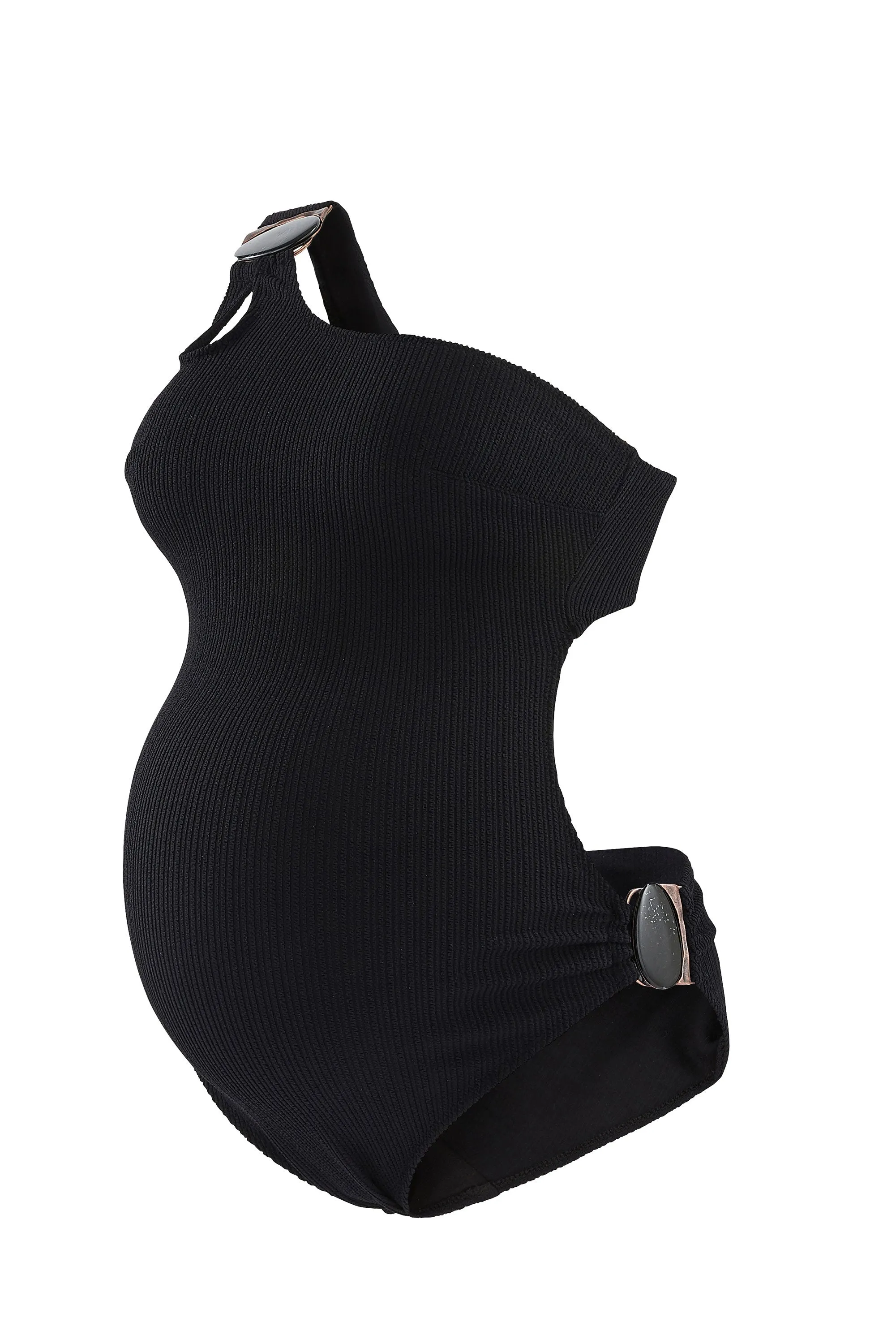 Bayside Maternity trikini Black Cache Coeur