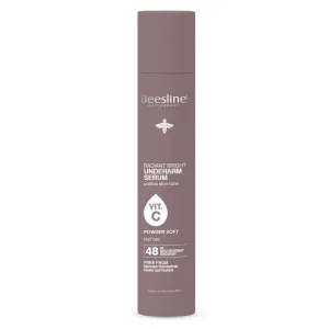 Beesline Radiant Bright Vitamin C Enriched Fast Dry Underarm Serum, Aluminum Free Antiperspirant Deodorant - Powder Soft 150ml