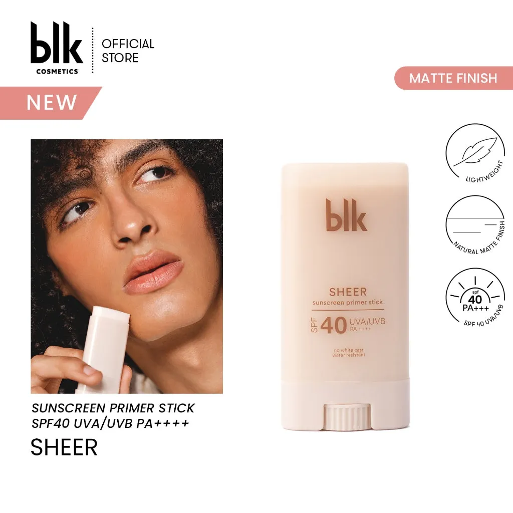 blk cosmetics universal sheer sunscreen primer stick 17g | 20g