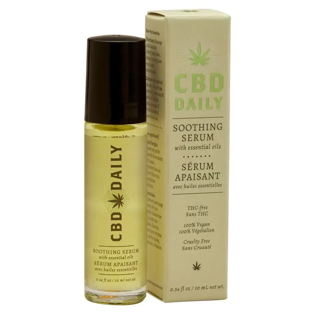 Cbd Soothing Serum 10ml Roller Ball Bottle