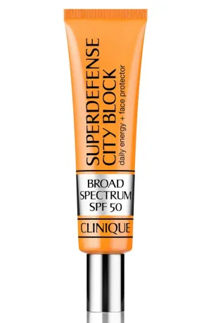 Clinique Superdefense City Block Broad Spectrum SPF 50 Daily Energy   Face Protector