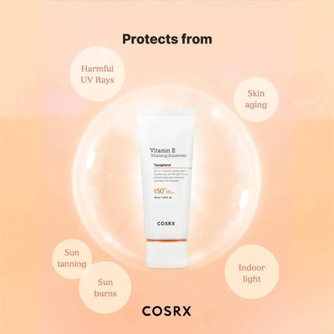 Cosrx Vitamin E Vitalizing Sunscreen Spf 50  50ML