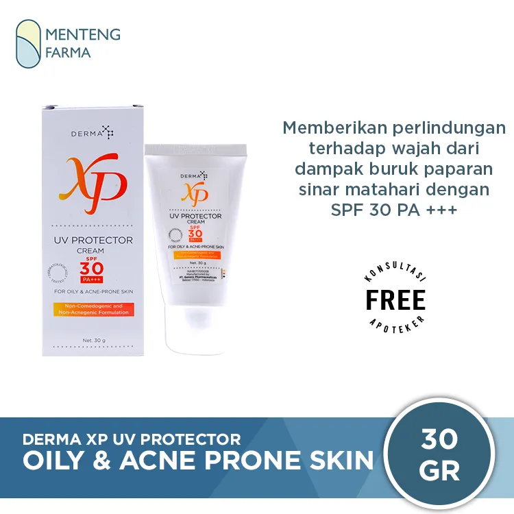 Derma XP UV Protector Cream SPF 30 - Sunscreen For Oily and Acne Skin