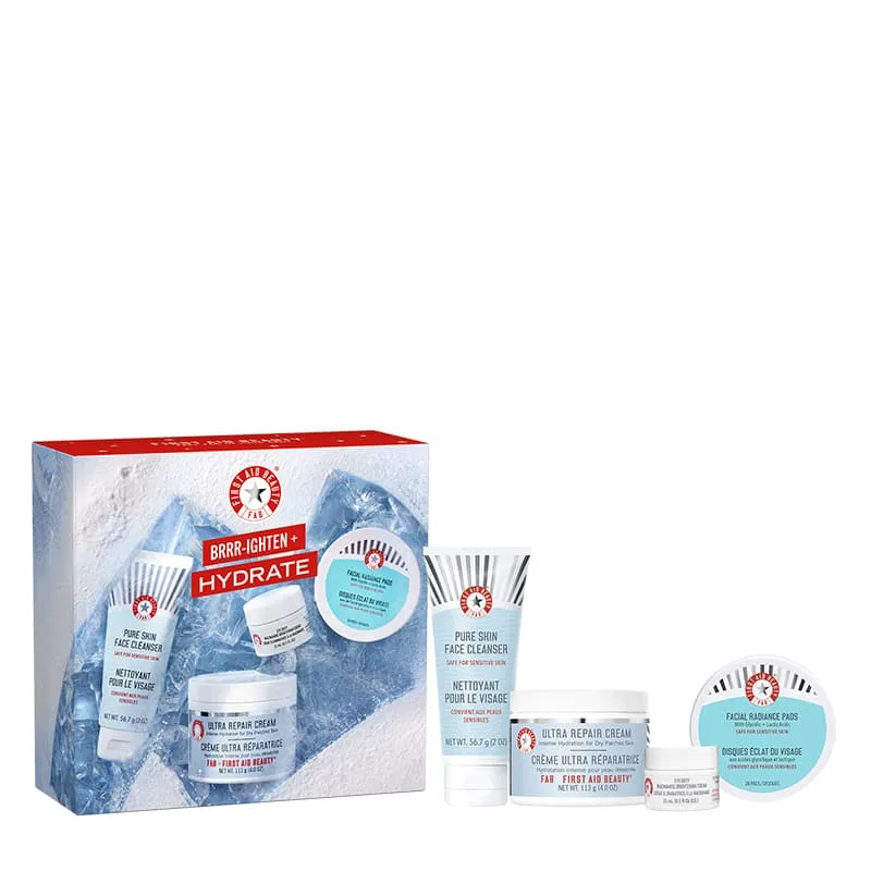 First Aid Beauty BRRRIGHTEN   Hydrate Gift Set Discontinued