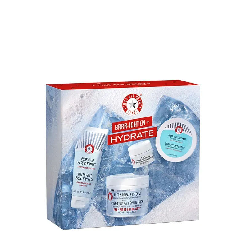 First Aid Beauty BRRRIGHTEN   Hydrate Gift Set Discontinued