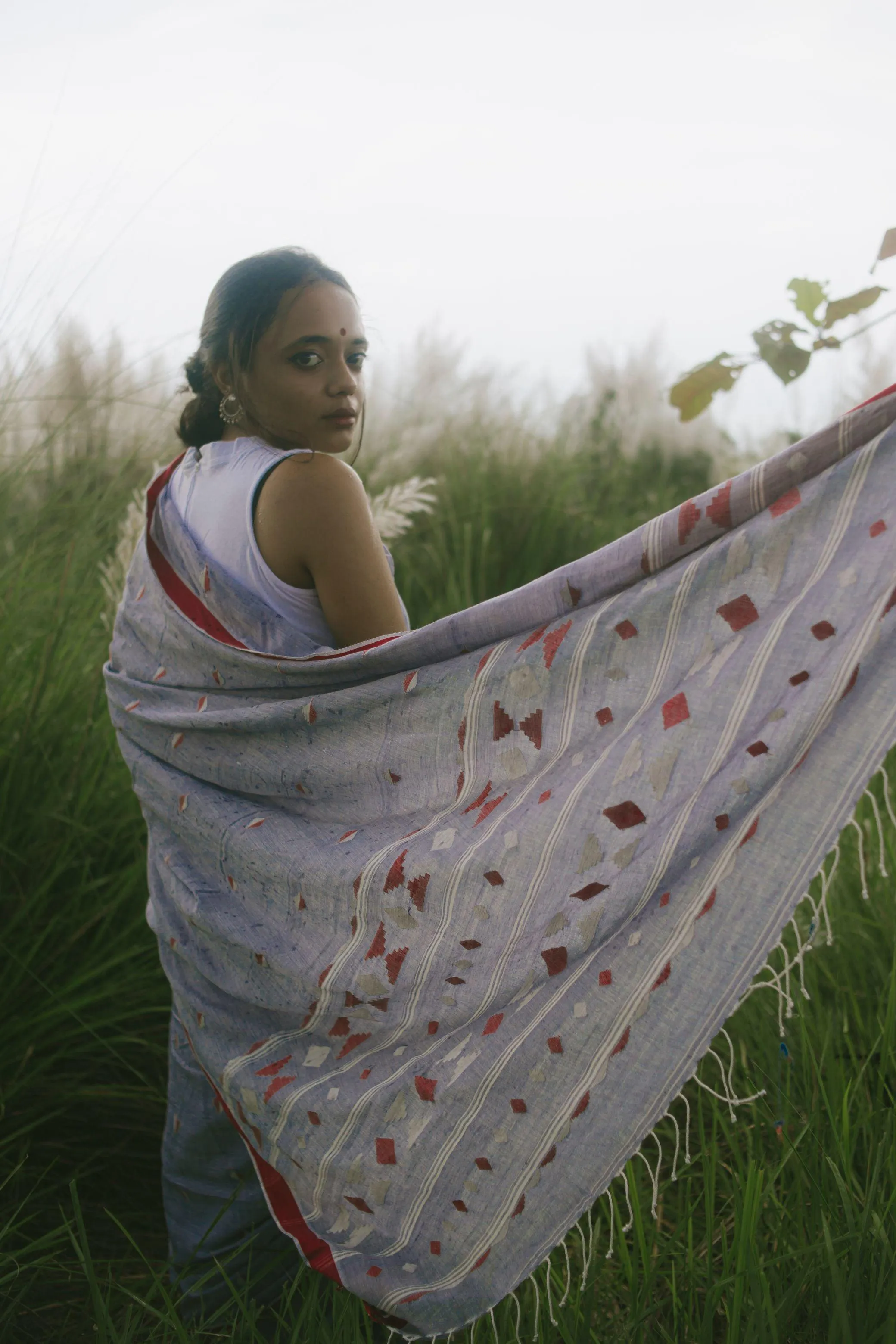 Kaisori Neelambari  Jamdani saree