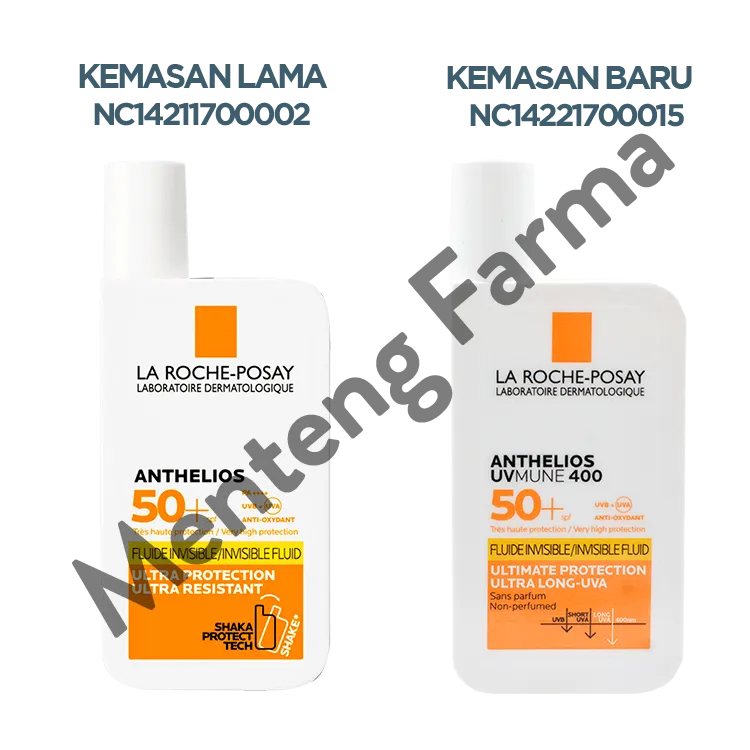 La Roche Posay Anthelios Invisible Fluid SPF50  50 mL - Tabir Surya Cair Tahan Air dan Keringat