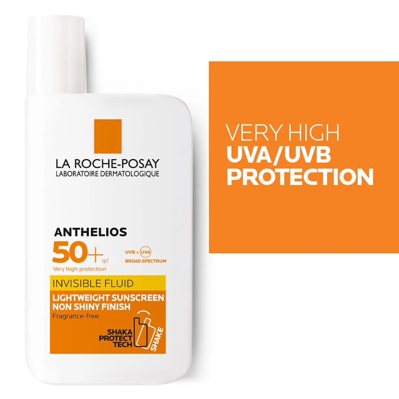 La Roche-Posay Sunscreen Lotion, Ultra-Light Fluid, Water Resistant, Invisible Fluid With SPF 50 , Non-Perfumed, Anthelios XL, 50ml