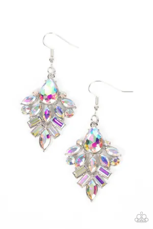 Paparazzi Stellar-escent Elegance - Multi Iridescent Earrings