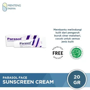 Parasol Face Sunscreen Cream 20 Gr - Tabir Surya Pelindung Kulit dari sinar UV