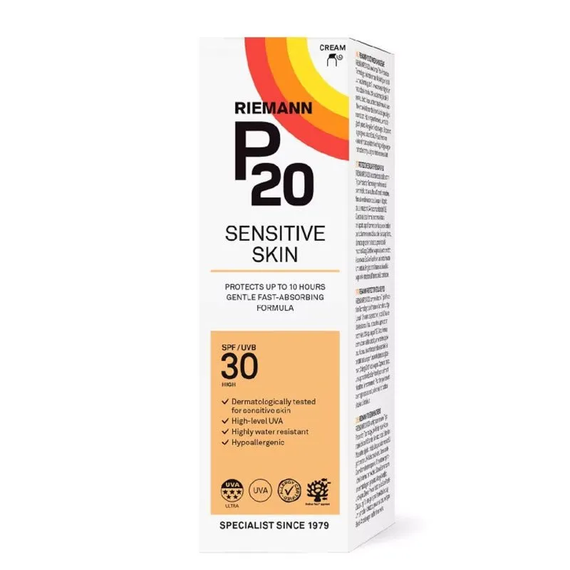 Riemann P20 Sensitive Triple Protection Sunscreen SPF 30 Cream Travel Size