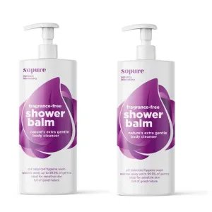 SoPure Fragrance-Free Shower Balm 500ml (2 PACK)