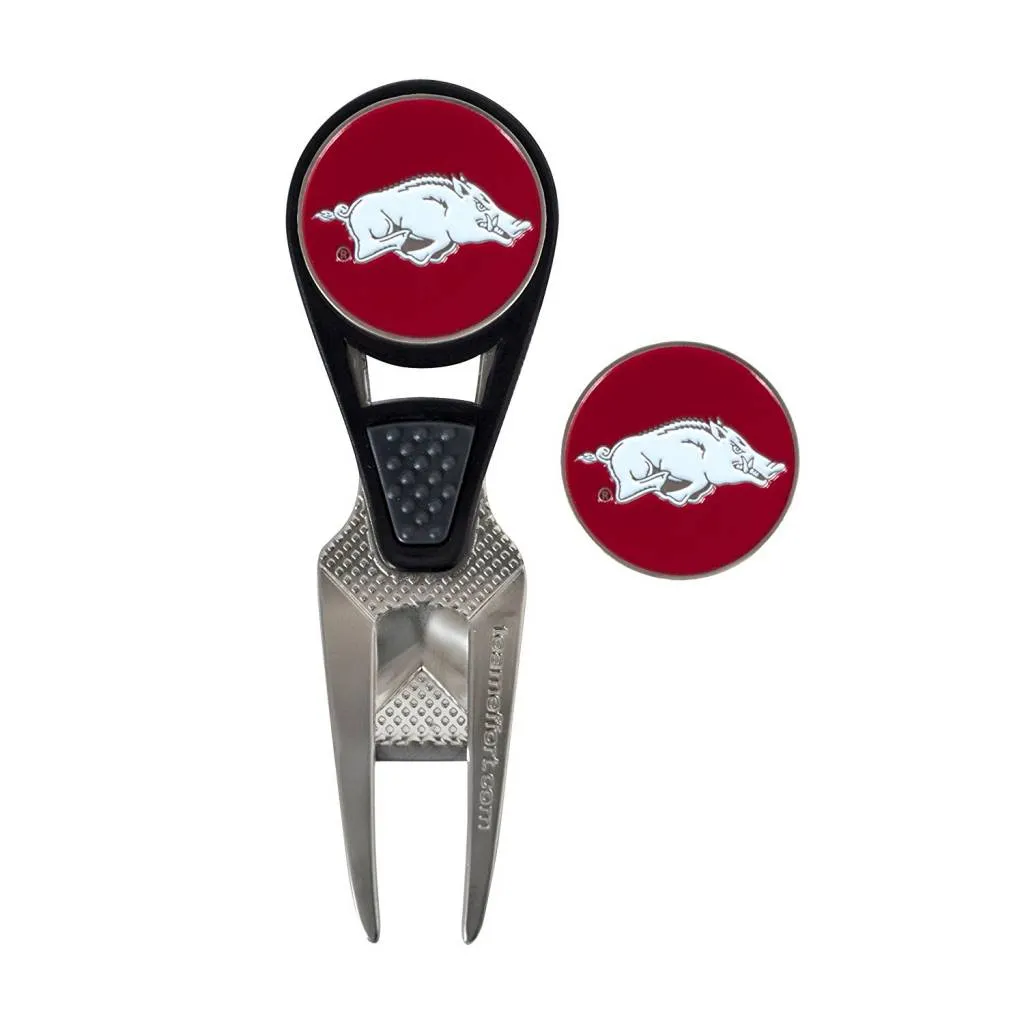 Team Effort Collegiate Ball Mark Repair Tool and Ball Markers